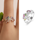 Anillo Ajustable Multicolor Unicornio Para Mujer