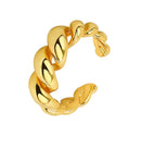 Anillo De Cúpula Cuerda Apilable Para Mujer Ajustable