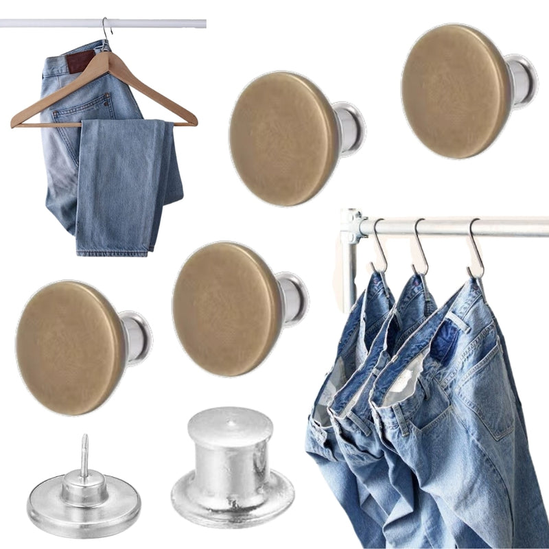 Botones Ajustables Para Jeans Pantalones X4 Unidades