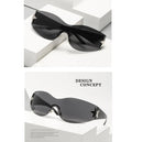 Gafas Lentes De Sol Envolventes Futuristas Para Hombre Mujer