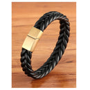 Manilla Pulsera En Cuero Trenzado Para Hombre