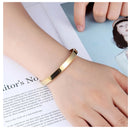 Pulsera Brazalete De Aro Ovalado Para Mujeres Y Hombres