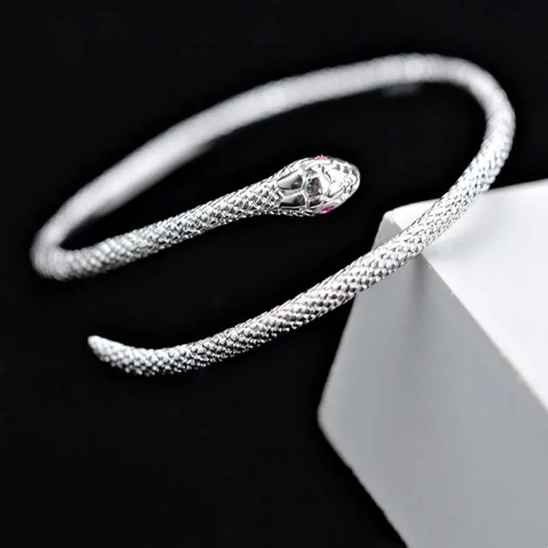 Pulsera Manilla Ojos De Serpiente Místico Abierto Ajustable