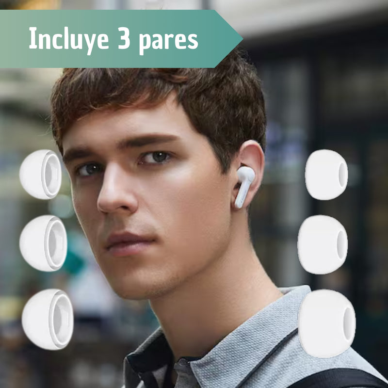 Fundas Almohadillas AirPods Pro Tres - 3 Pares Talla S M Y L