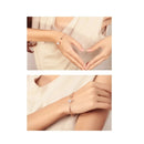 Pulsera Brazalete Corazón Abierto Delicado Para Mujer