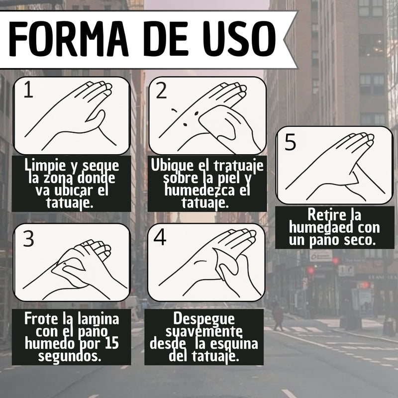 Tatuaje Temporal Engranajes