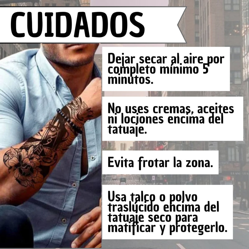 Tatuaje Temporal Forma De Anime Serpiente