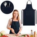 Delantal Denim Con Bolsillo Ajustable Chef Mesero Resistente