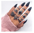 Set De Anillos Vintage Bohemio Moda Dorado Hasta15 Unidades