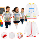 Delantal Impermeable Para Niños Con Mangas Protección Total