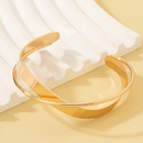 Pulsera Manilla Irregular Doble Calibre Cruzadas Ajustable