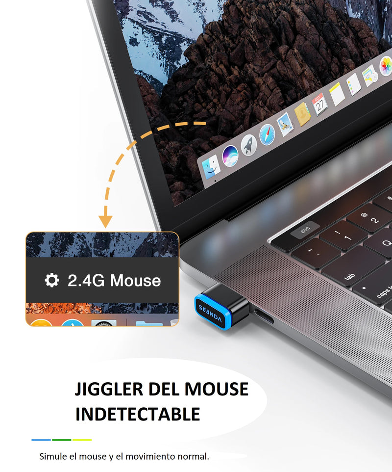 Agitador De Mouse Automático Indetectable 3 Modos Usb Rgb