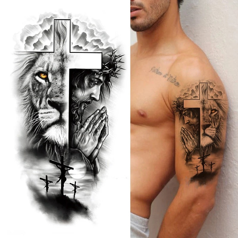 Tatuaje Temporal Forma Leon Cruz