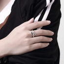 Anillo En Forma De Gota Estilo Frances Para Mujer Ajustable