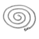 Cadena Cubana Eslabones Acero Inox Calidad 50 55cm/5 7 10mm