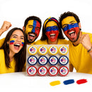 Pintucaritas Colombia x12 Colores Tricolor Maquillaje Facial