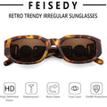 Gafas De Sol Rectangular Estilo Amaranta Para Mujer Y Hombre