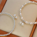 Manilla Pulsera Perlas De Lirio Para Mujer