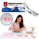 Perforadora Compacta De Papel Para Oficina Y Estudio