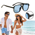 Gafas De Sol Cuadradas Unisex Estilo Retro Aviador