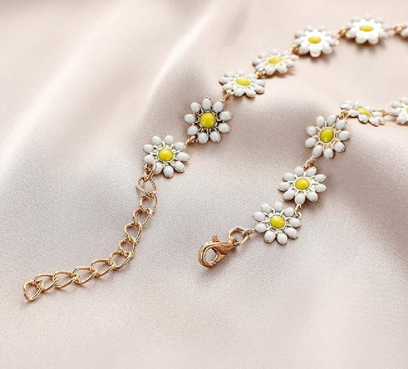 Collar Gargantilla De Margaritas Para Mujer Delicado