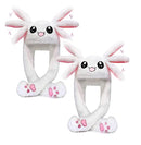 Gorro Sombrero De Conejo Peluche Orejas Movibles