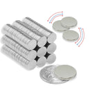 Imanes Forma De Moneda 1cmx1mm Neodimio X50u Potentes