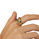 Anillo En Forma De Gota Estilo Frances Para Mujer Ajustable