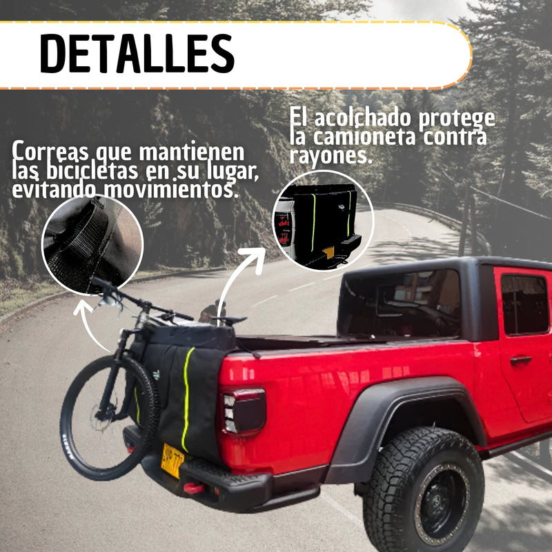 Porta Bicicletas PerduCar Para Camioneta De Platón Pickup (Diferentes tallas)