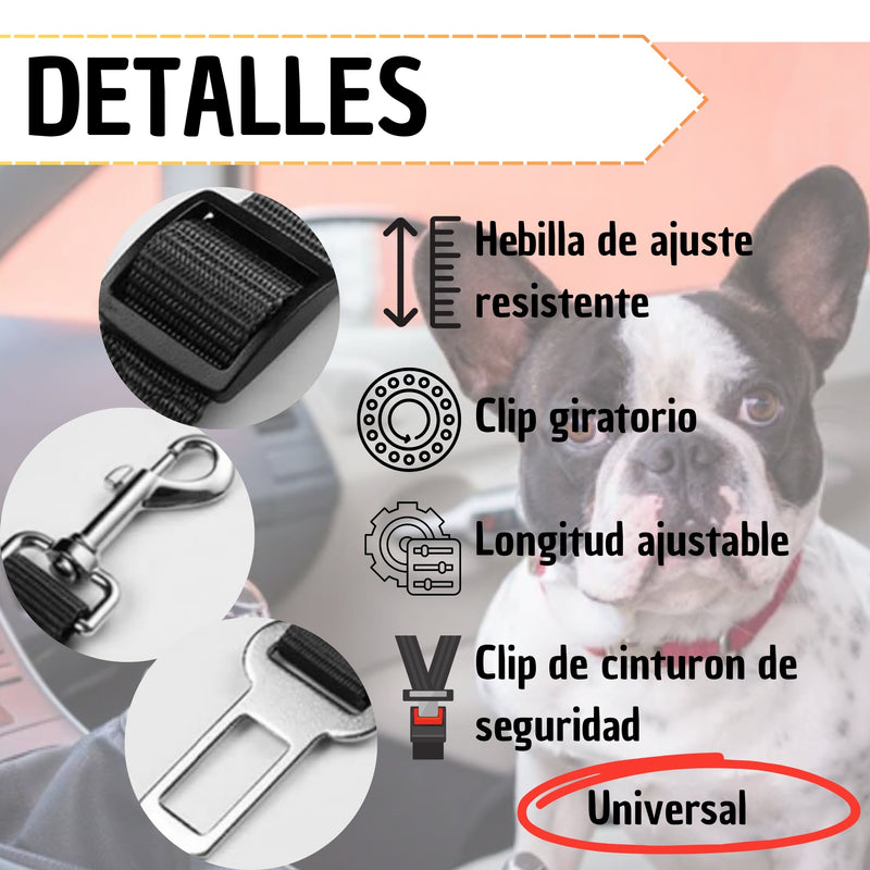 Protector De Silla Delantatera Para Perros + Correa Cinturon