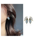 Aretes Pendientes De Hoja Glam Para Mujer