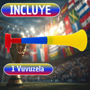 Mini Vuvuzela Colombia Desarmable Para Mundial y Celebraciones