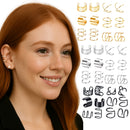 Aretes Ear Cuff Set 12 Piezas Ajustables Sin Perforacion