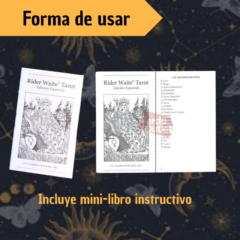 Cartas Tarot Rider Waite 78 Cartas Arcanos