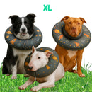 Copia de Cono De Recuperación Perros Y Gatos Collar Isabelino Azul Caritas