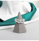 Anillo De Cúpula Cuerda Apilable Para Mujer Ajustable