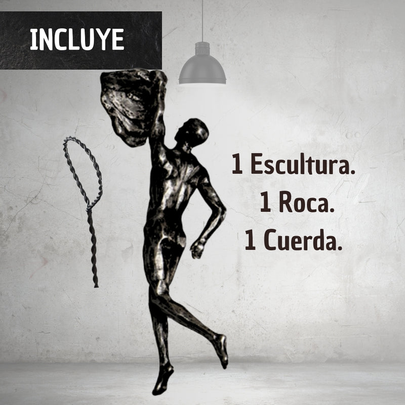 Figura De Hombre Colgado Llamativa Escultura Profesional