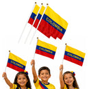 Pack 3 Banderas de Mano Colombia Mundial, Eventos y Fiestas Patrias