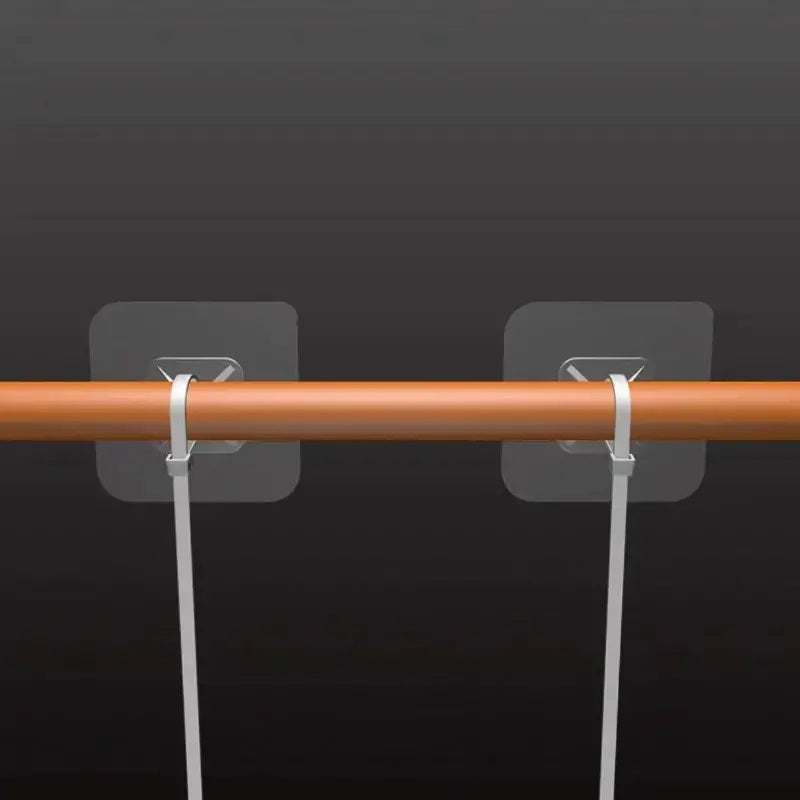 Fijador Universal Amarres Adhesivo Impermeable Tuberías X10u