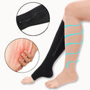 Medias De Compresión Vena Várice E Hinchazón Con Cremallera Negro S/M