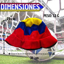 Sombrero Peluche Tricolor Colombia Diseño Balón de Fútbol