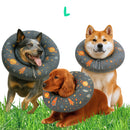 Copia de Cono De Recuperación Perros Y Gatos Collar Isabelino Azul Caritas