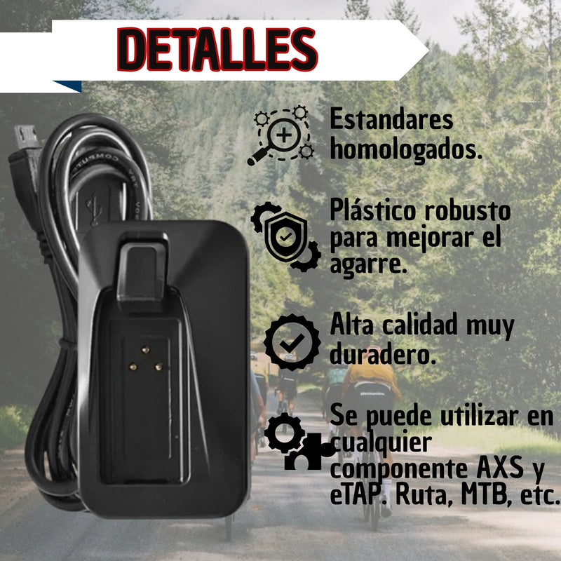Cargador Para Baterias Grupo Sram Red Axs Etap Force Electro
