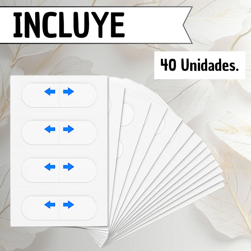 Cinta Adhesiva Estiramiento Facial Anti Arrugas 40 Unidades