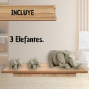 Decoracion Familia De 3 Elefantes Adornos Hogar Esculturas