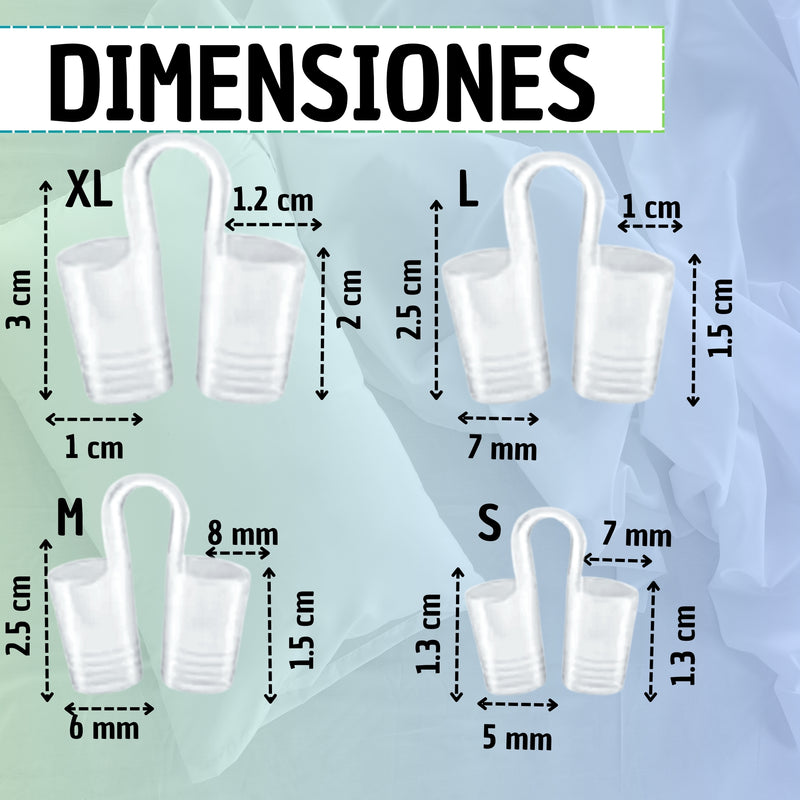 Dilatador Nasal Anti Ronquido 8 Tallas Con Estuche