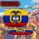 Forros Retrovisores Tricolor Colombia Con Escudo Nacional X2