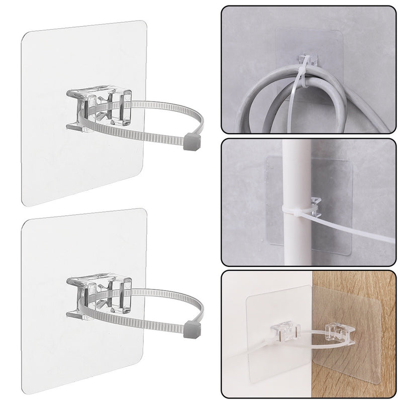 Fijador Universal Amarres Adhesivo Impermeable Tuberías X10u