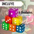 Dados Profesionales Transparentes Colores Surtidos -6 Unidad