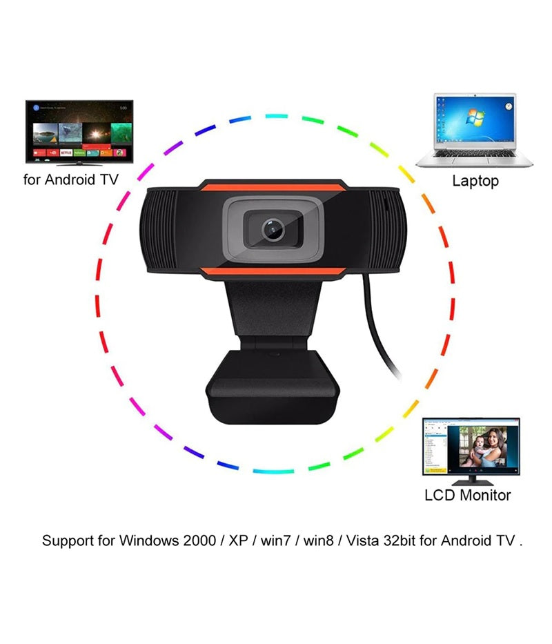 Cámara Web 720p Laptop Usb Web Cam Videoconferencias